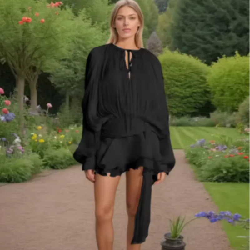 Women Ruffled Mini Dress | Eugenia