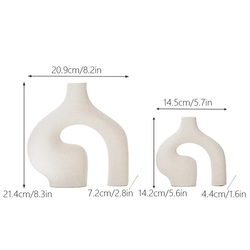 White Ceramic Decorative Vase | Elegance 1