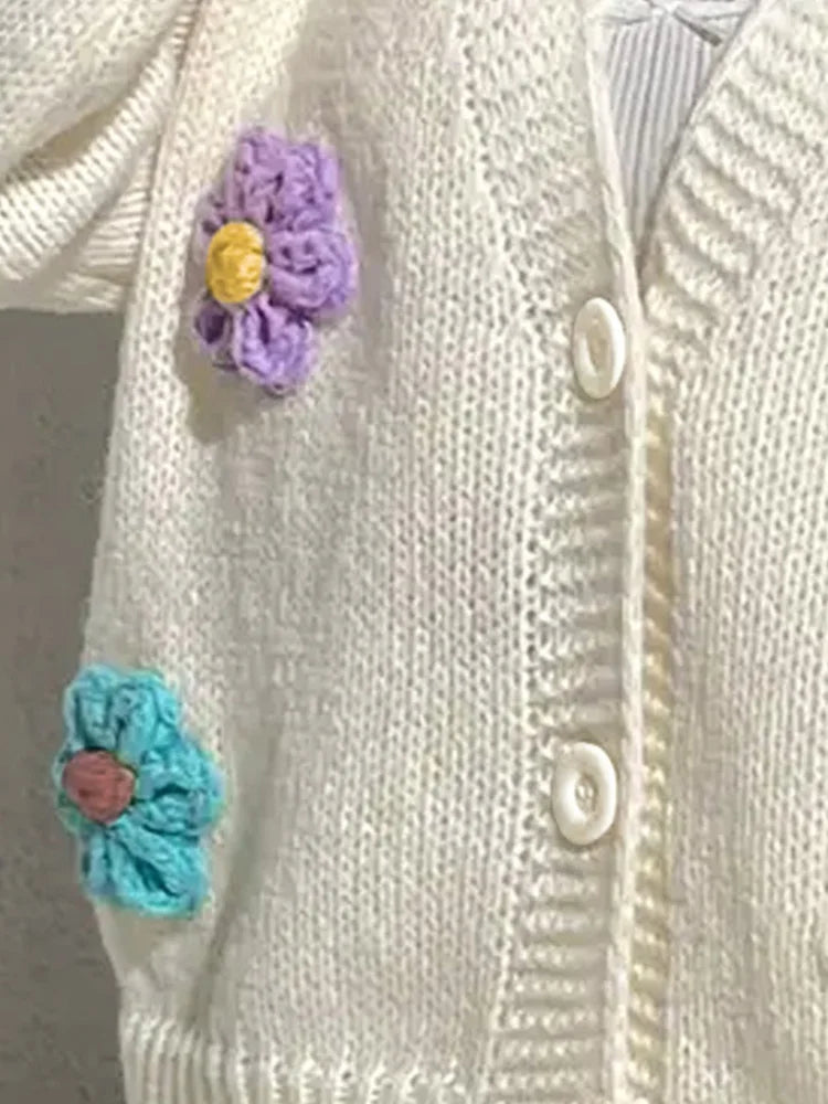 Women Floral Knit Cardigan | Arielle