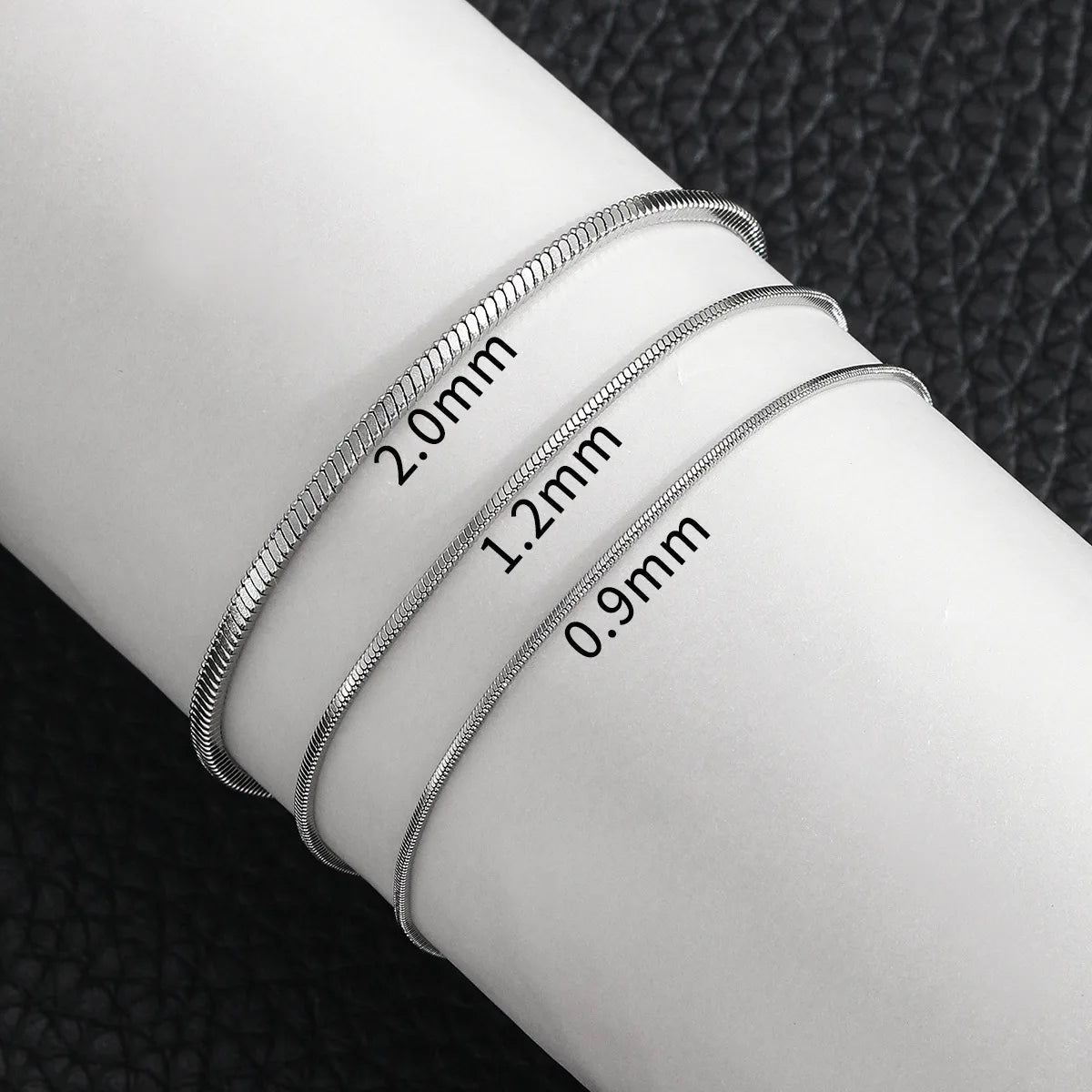 Variant image for Men's Bracelet Stainless Steel Square Snake Bone Chain | Trendsetter-1