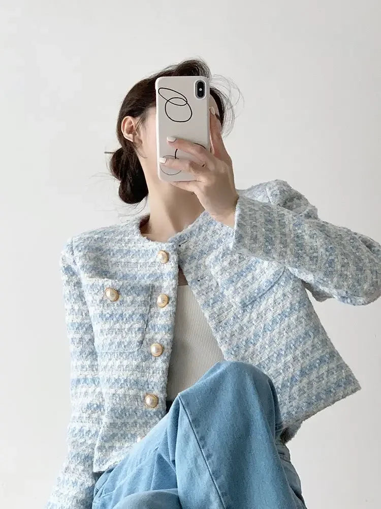 Women Classic Tweed Jacket | Eliana