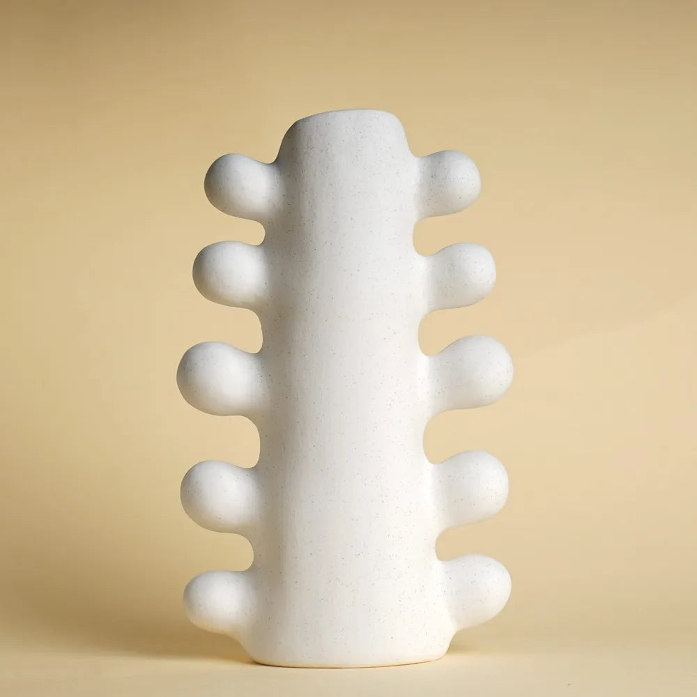 White Ceramic Decorative Vase | Elegance 4