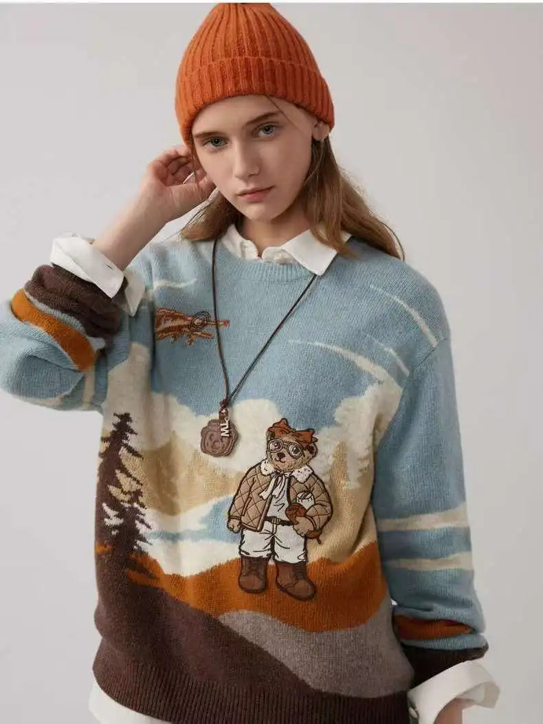 Women Adventure Bear Sweater | Clarisse