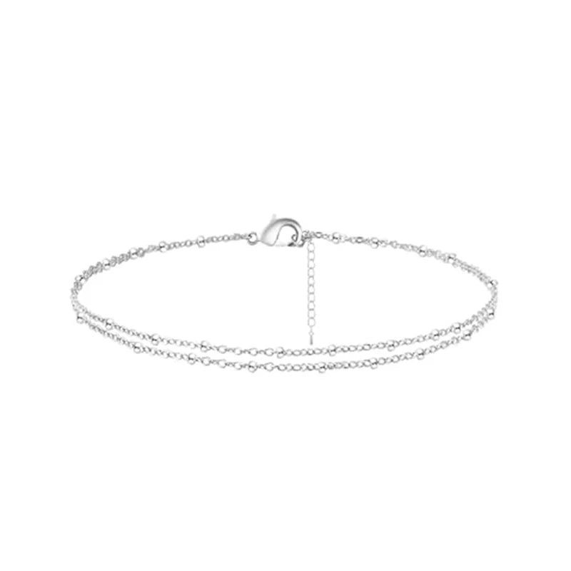 Women Double Wrap Chain Anklet | Aralise