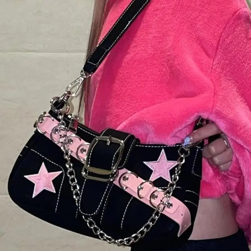 Women Edgy Star Embellished Shoulder Bag | Lyra