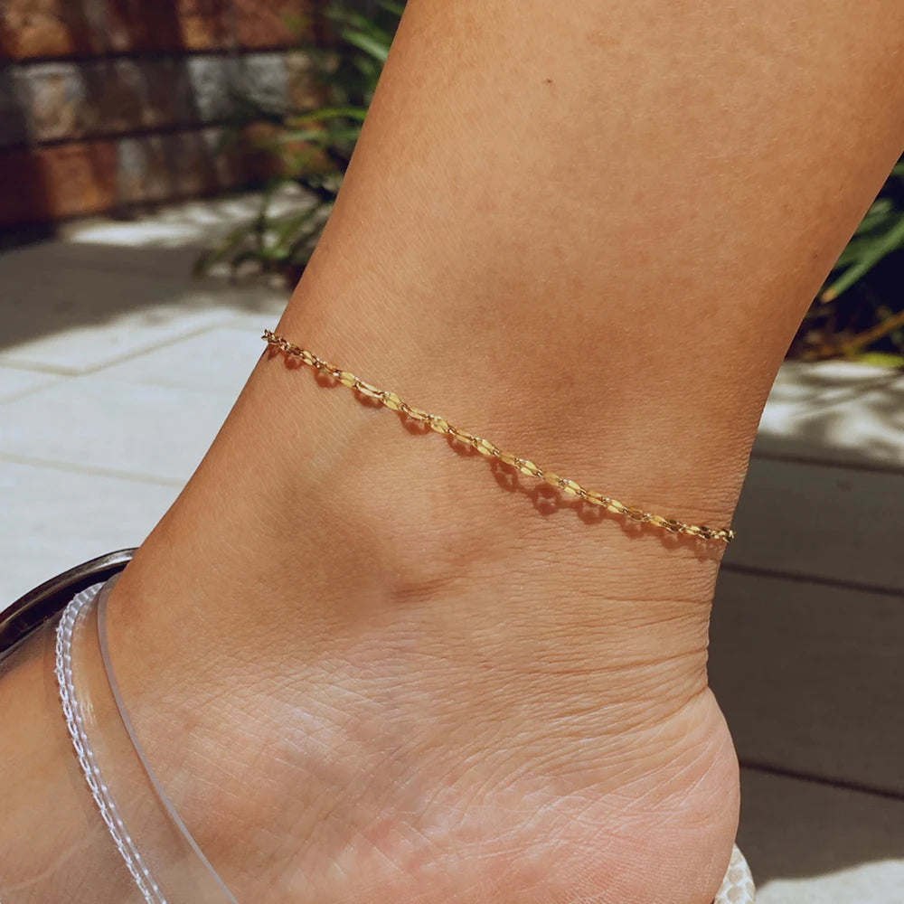 Women Double Wrap Chain Anklet | Aralise