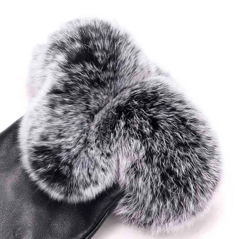Women Elegant Faux Fur Lined Gloves | Celeste