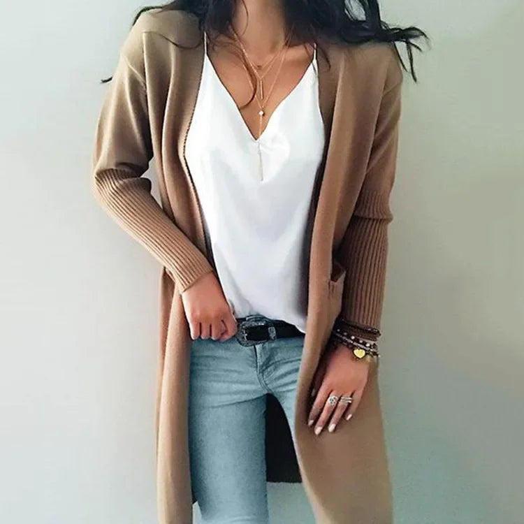 Women Cozy Open-Front Cardigan | Kylene