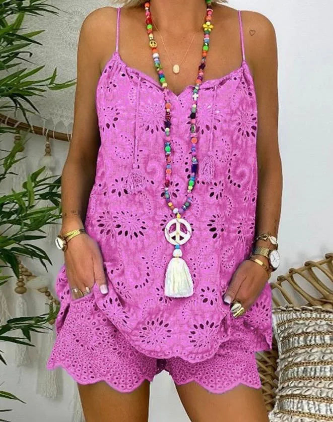 Women Embroidered Two-Piece Set | Olivia