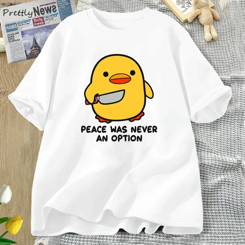 Women Graphic Tee Cotton Short Sleeve | Goose Humor-4