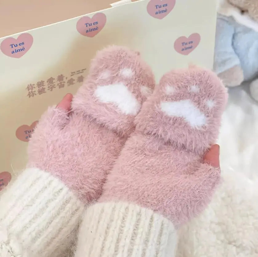 Harriet - Flip Mink Mittens for Women - Soft & Convertible