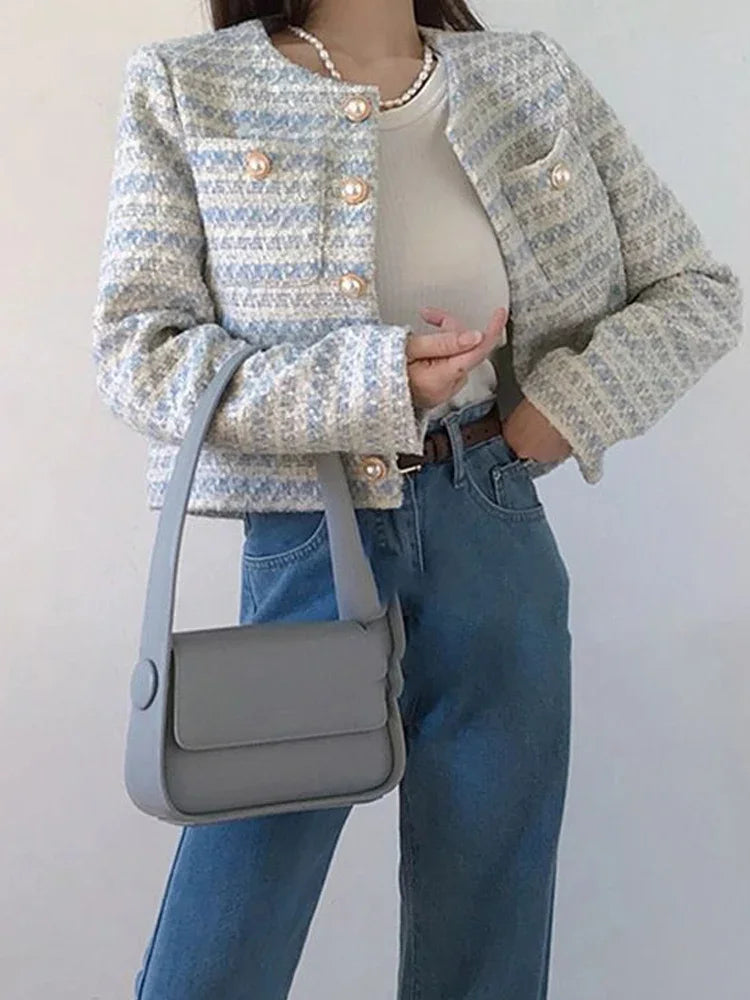 Women Classic Tweed Jacket | Eliana