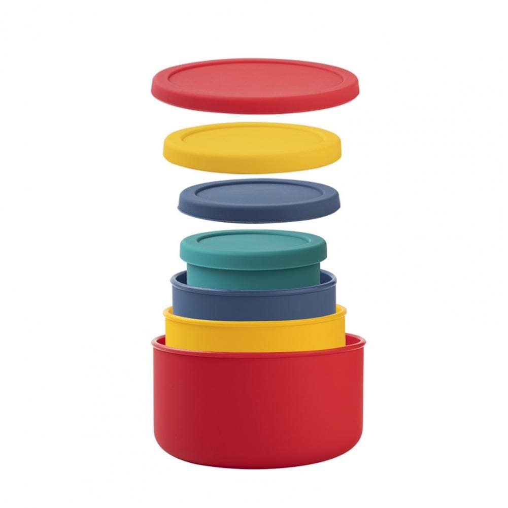 Stackable Silicone Lunchbox – BPA-Free, Microwave Safe