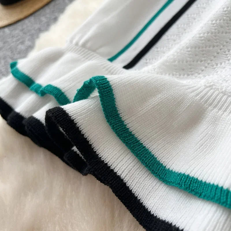 Women Striped Polo Dress | Eugenia