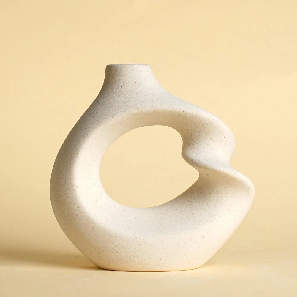 Ceramic Flower Vase | Elegant Twist Design 6