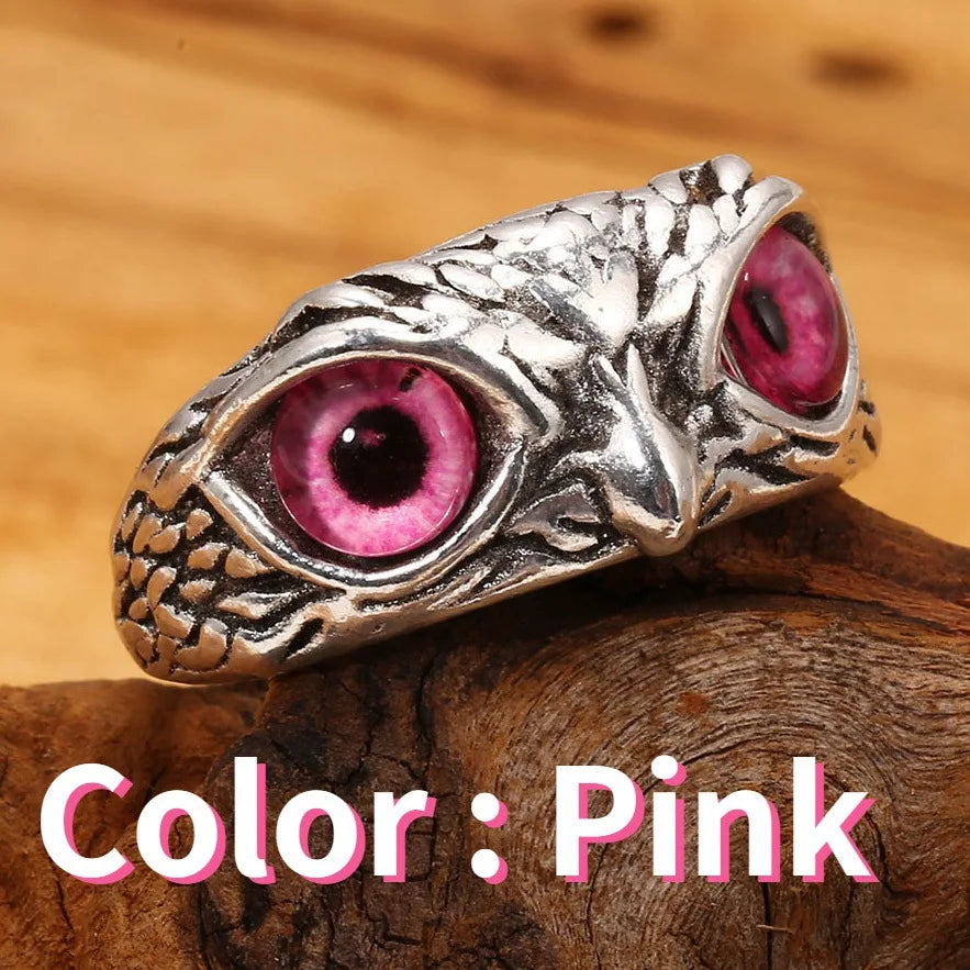 Unisex Owl Head Statement Ring | Halvon