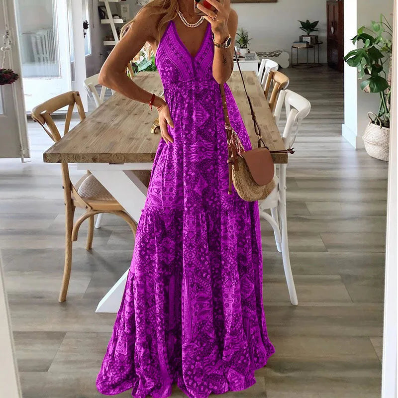 Women Boho Printed Maxi Dress | Seraphina