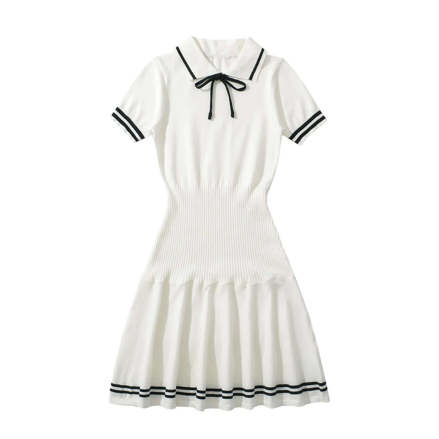 Women Classic Knit Polo Dress | Violeta