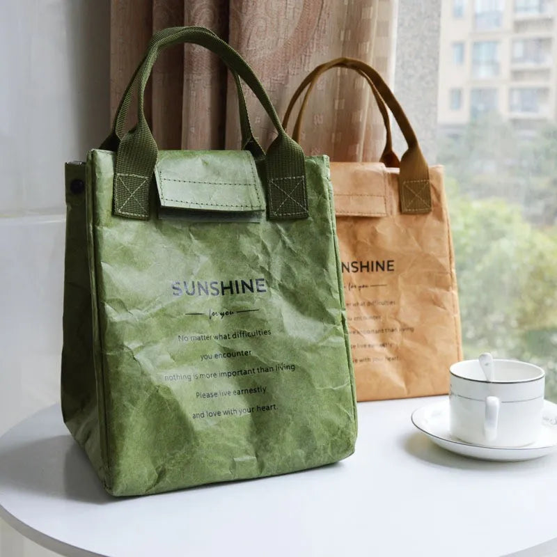 Women Oiled Paper Look Lunch Bags | Lany