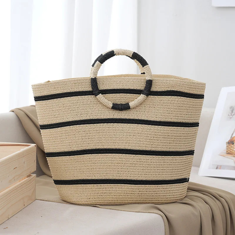Women Handcrafted Straw Tote Bag | Elara