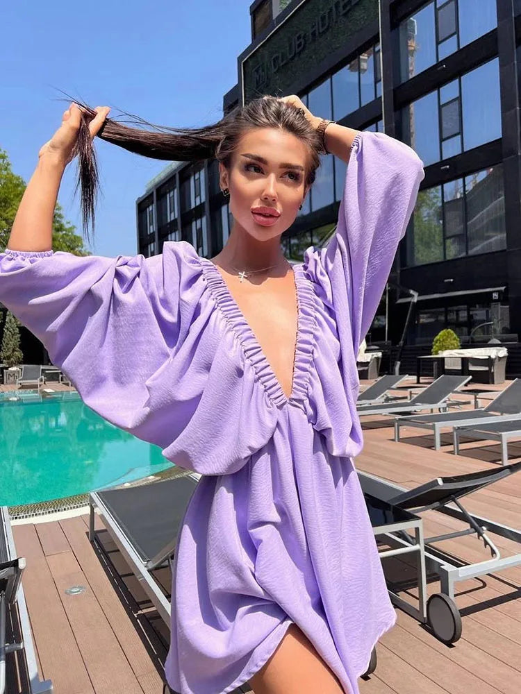 Women Summer Long Sleeve Dress | Sadie