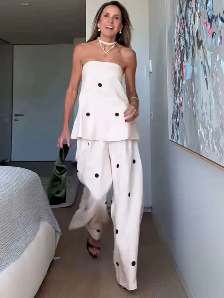 Women Polka Dot Co-Ord Set | Claribel