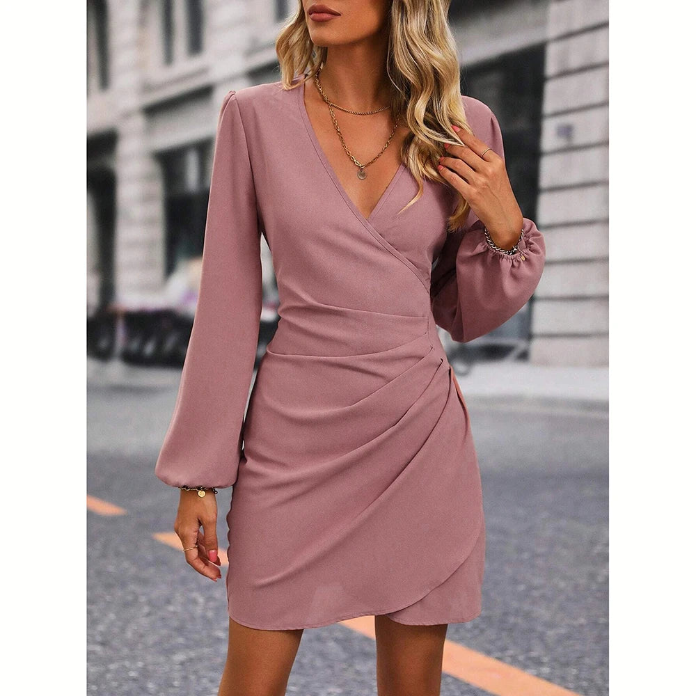 Women Elegant Wrap Dress | Eudora