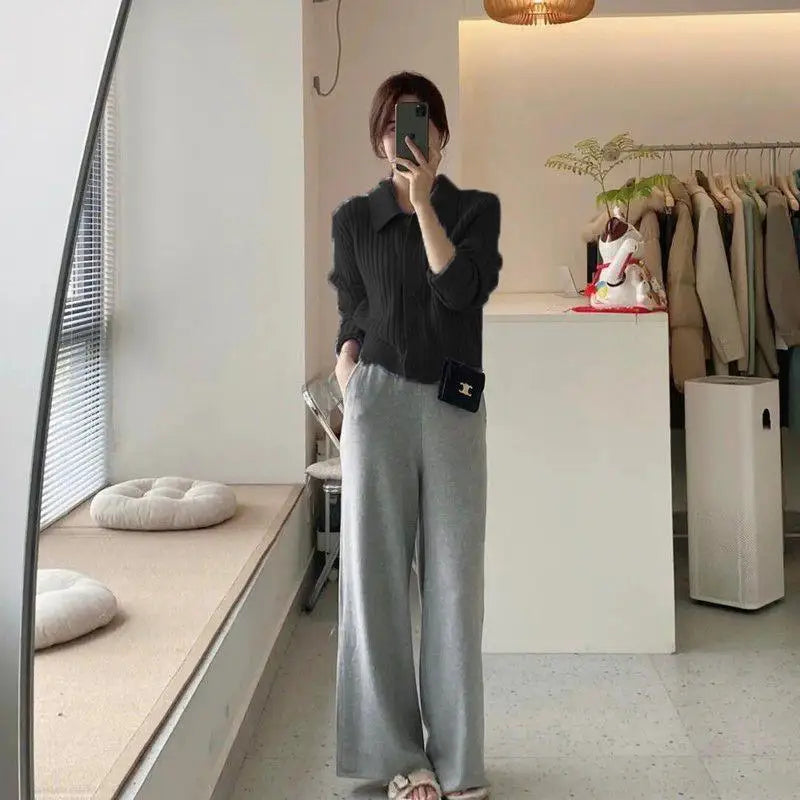 Women Ribbed Knit Button-Up Cardigan | Ysabel