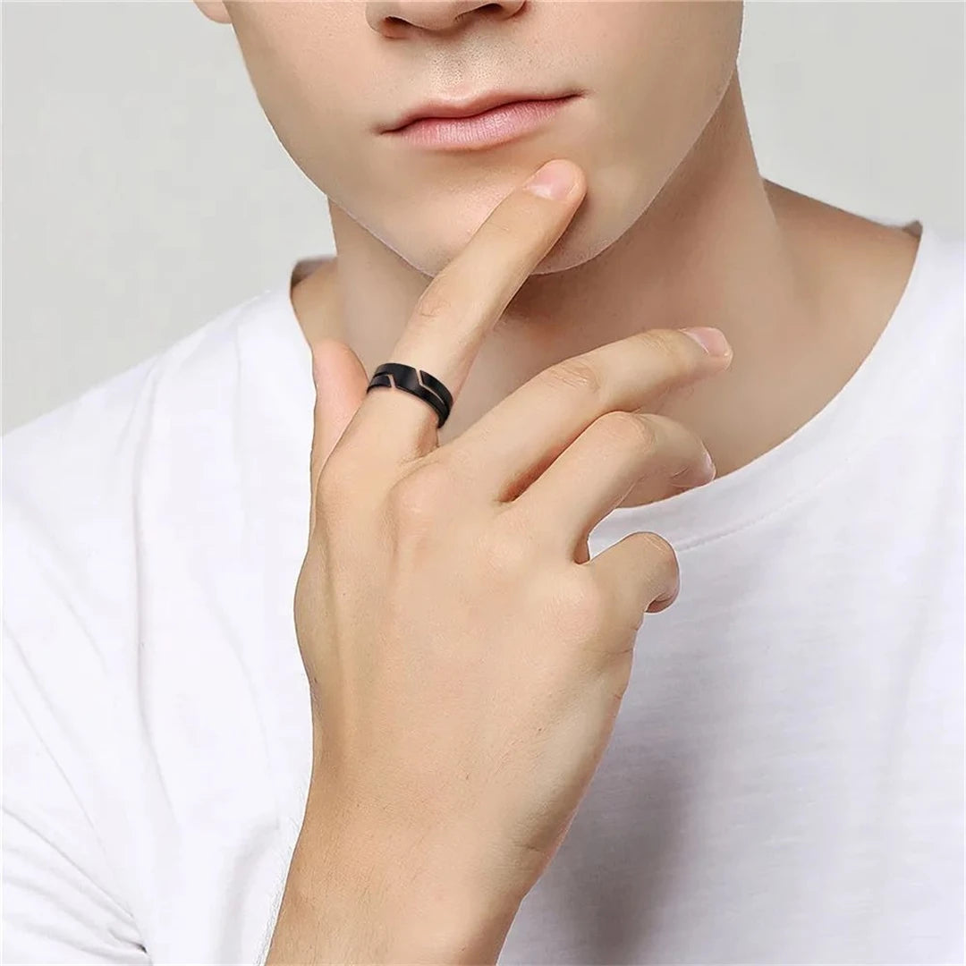 Unisex Split Band Open Ring | Aureel