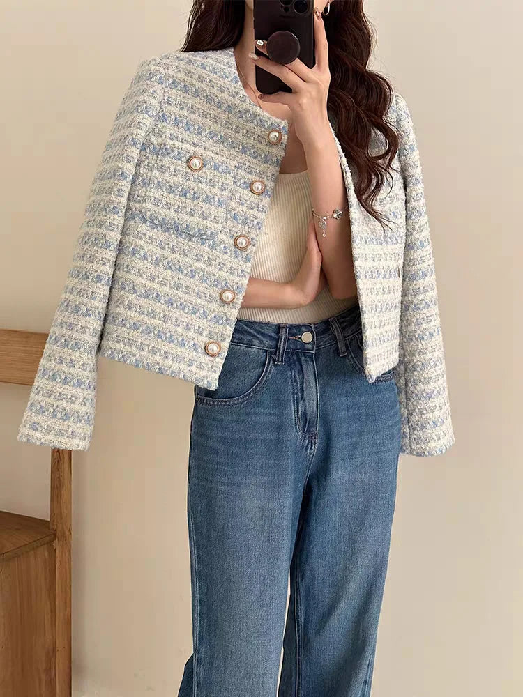 Women Classic Tweed Jacket | Eliana