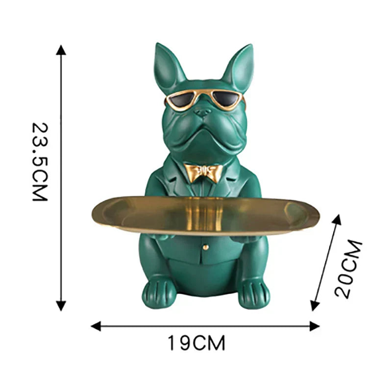 Variant image for Home Decor Bulldog Object Holder Resin | Charming Organizer-8