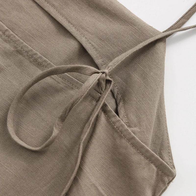 Women Tie-Back Slip Dress | Cornelia