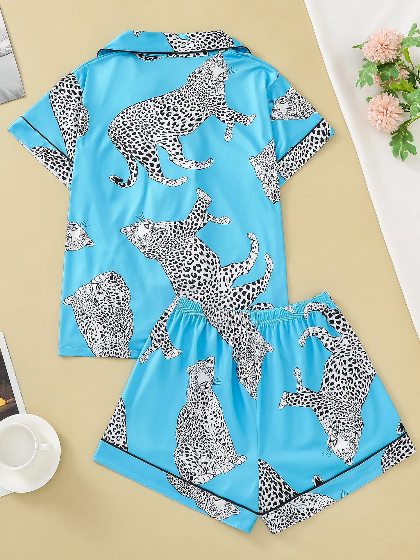 Women Leopard Print Pajama Set | Isabelline
