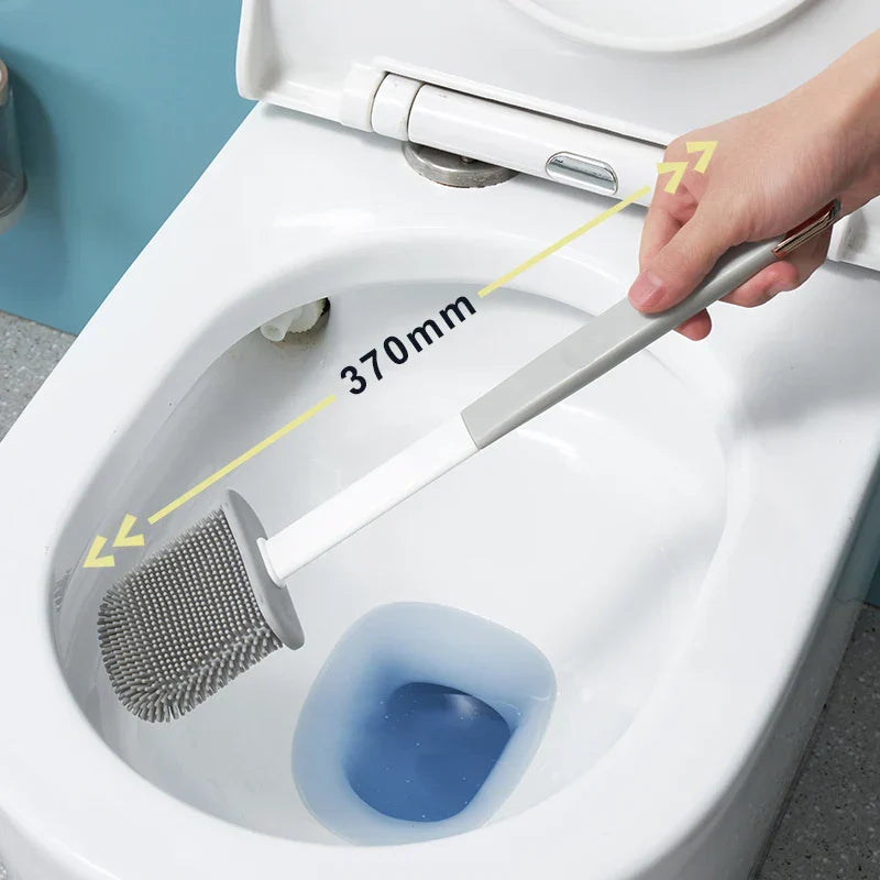 Toilet Brush Set Silicone with Holder | CleanEase 3