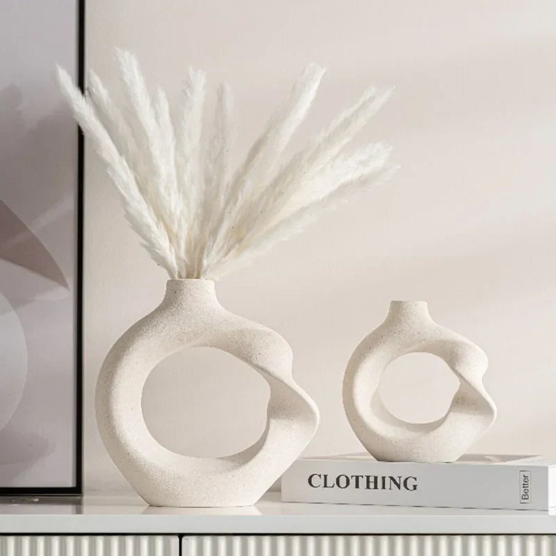 Ceramic Flower Vase | Elegant Twist Design 2