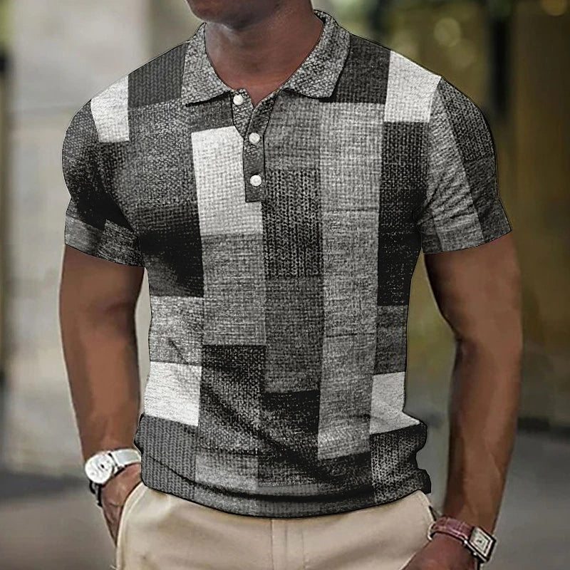 Variant image for Men's Polo Shirt Color Block Cotton | Raffaele-19