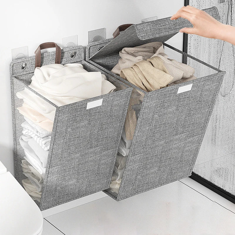 Collapsible Laundry Basket Waterproof PVC | Home Organizer 2