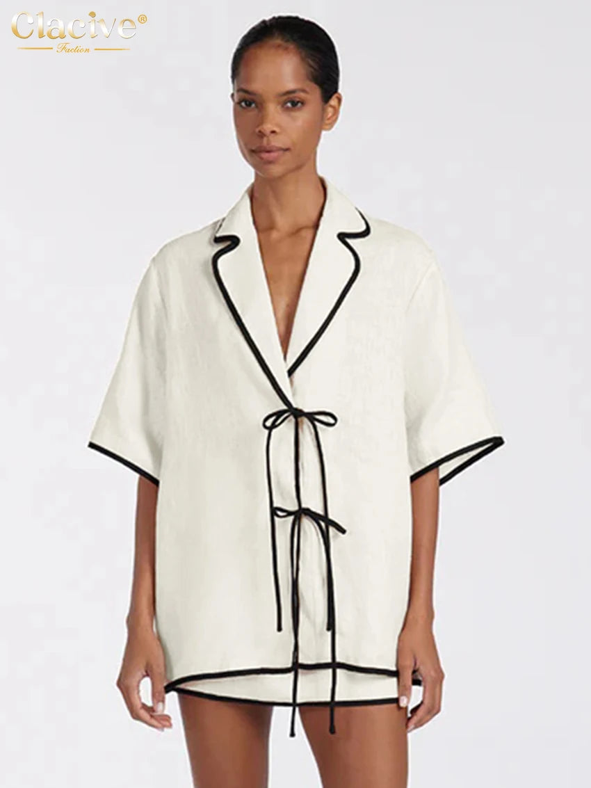 Women Relaxed Cotton Lounge Set | Isadora