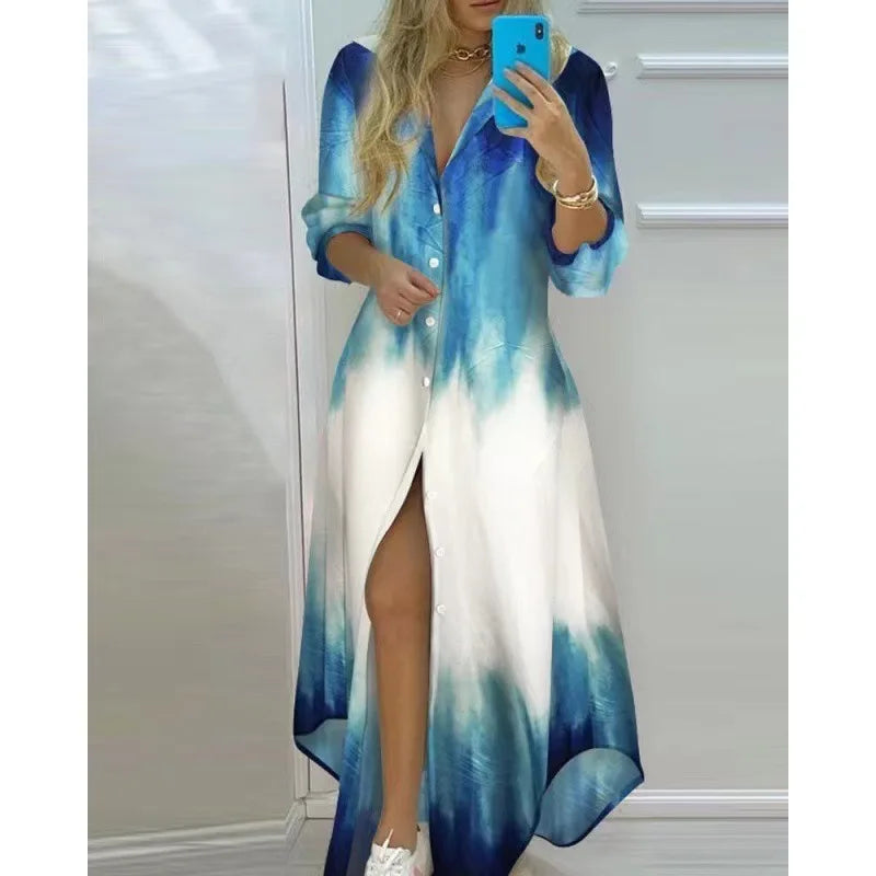 Women Beach Dress Maxi with Prints | Boho