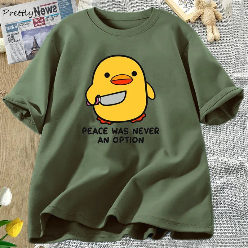 Variant image for Women Graphic Tee Cotton Short Sleeve | Goose Humor-4