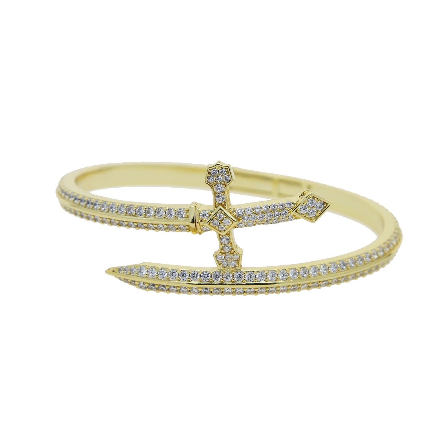 Men Pave Nail-Shaped Bracelet | Zorion