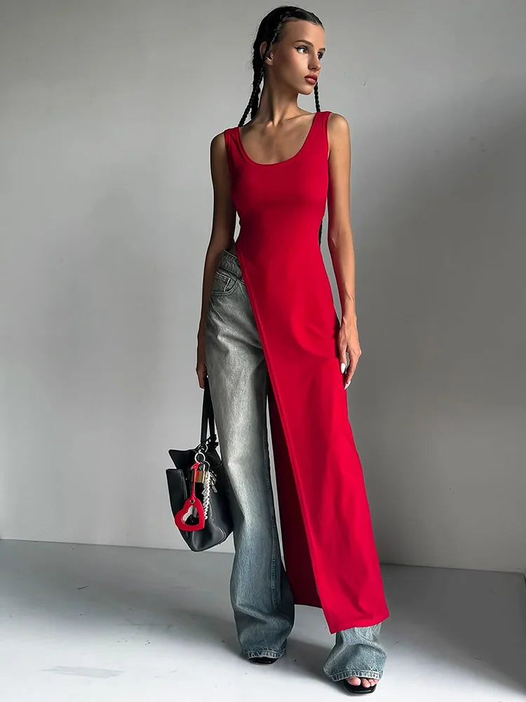 Women Sleeveless Long Tunic | Monroe