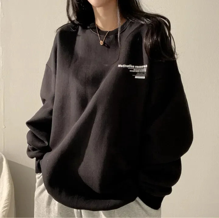Women Oversized Minimalist Sweatshirt | Ernestina