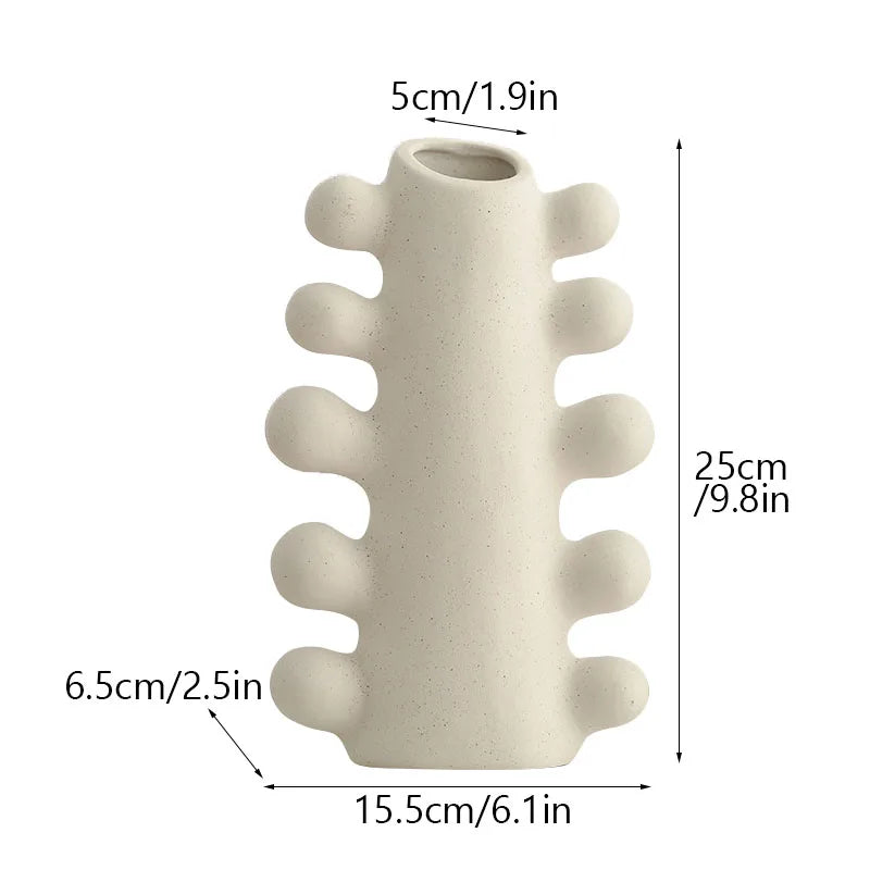 White Ceramic Decorative Vase | Elegance 5