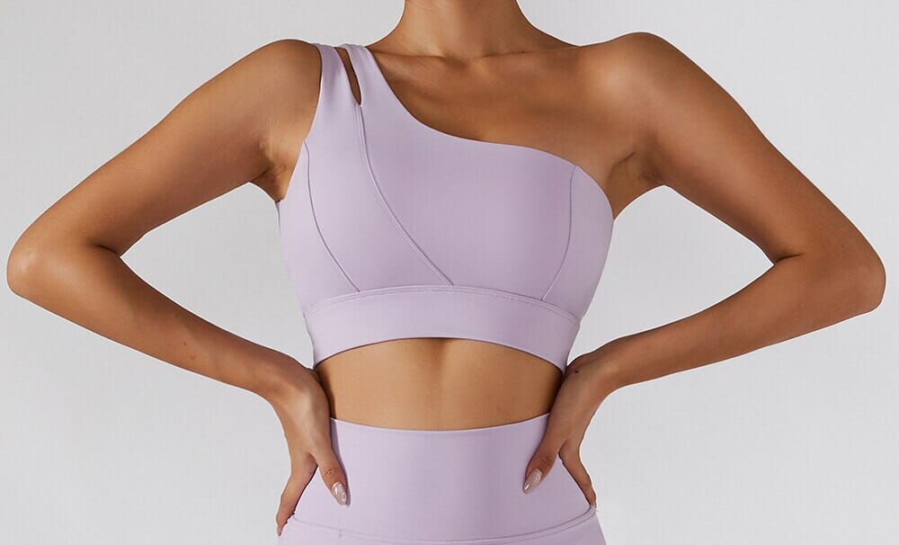 Variant image for Women High Support Sports Bra Black Nylon Spandex | Active Stride-1