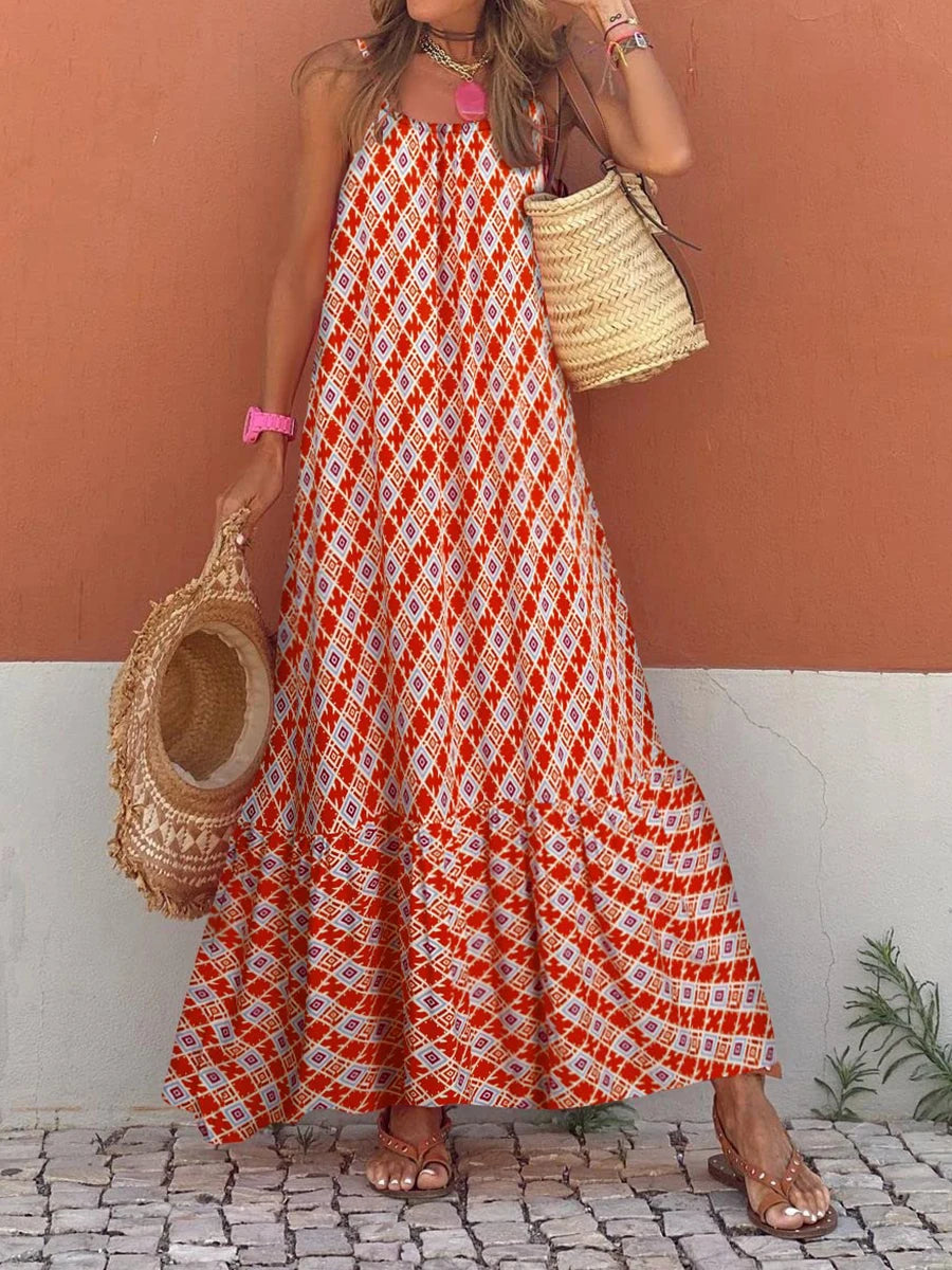 Women Patterned Maxi Summer Dress | Annis