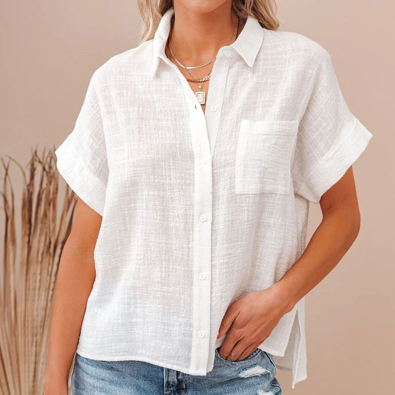 Women Casual Short Sleeve Shirt | Fernanda