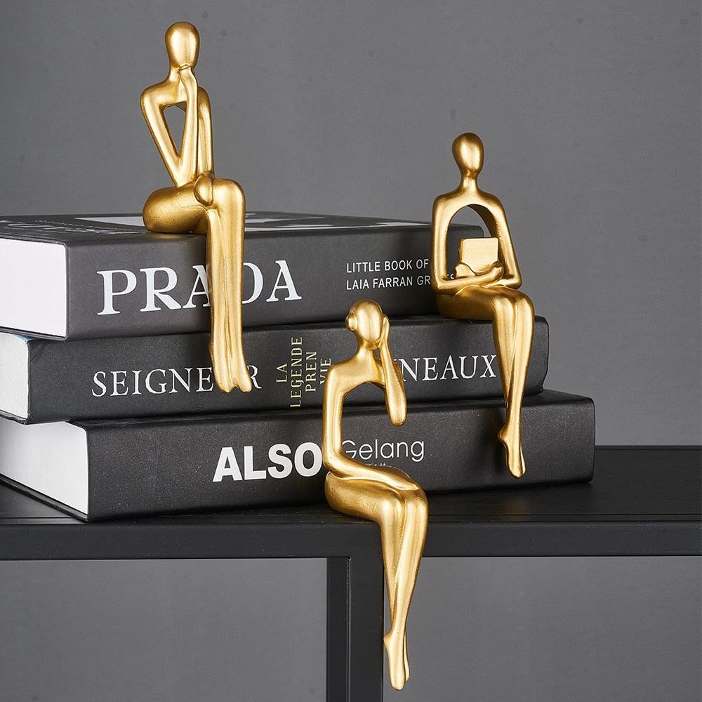 Home Decorative Sculpture Set Neutral Resin | Nordic Trio 2