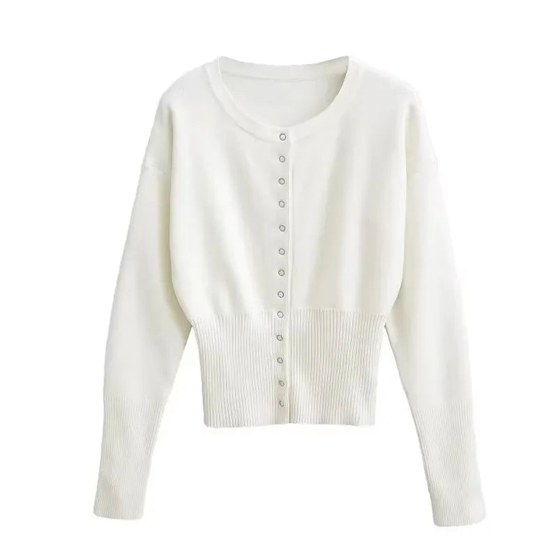 Buttoned Knit Cardigan | Flossie