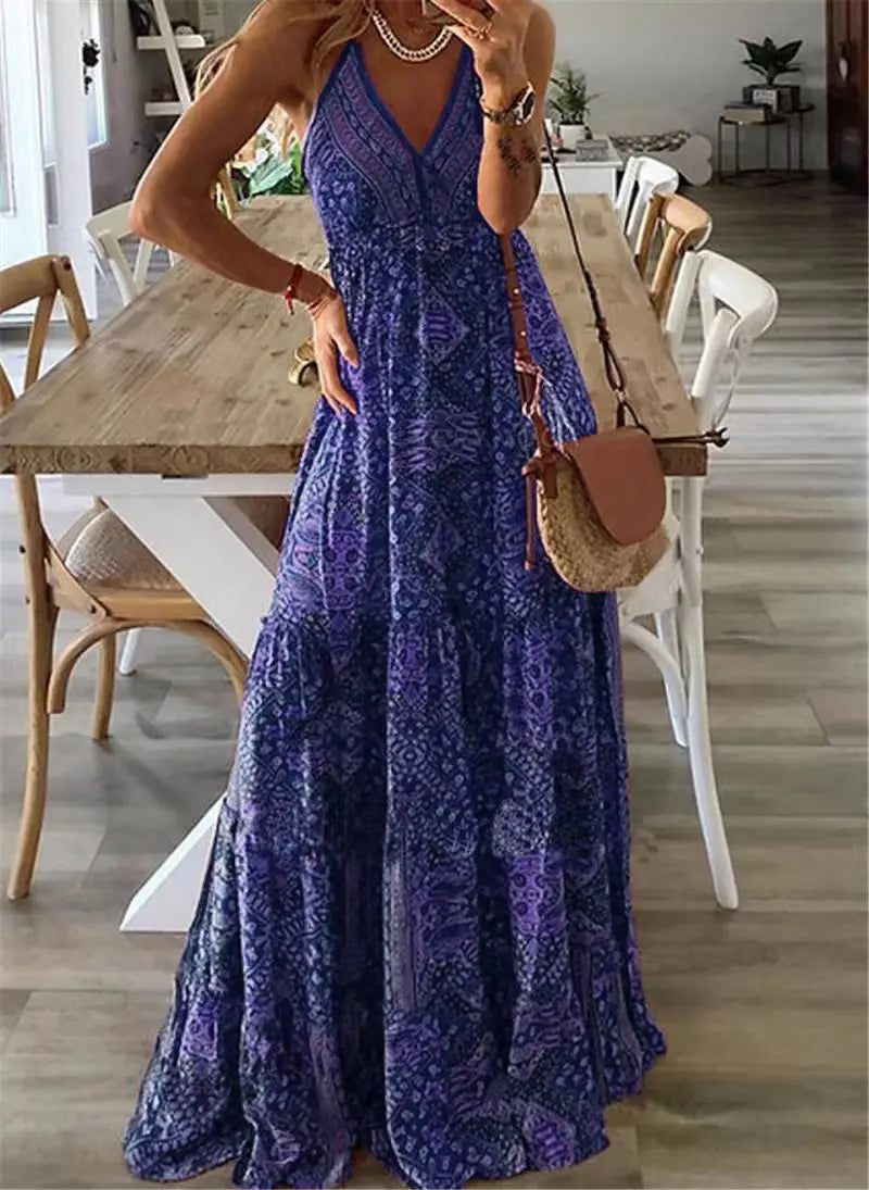 Women Boho Printed Maxi Dress | Seraphina